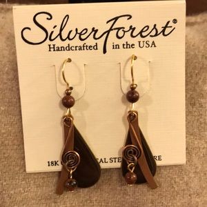 Silver Forest Dangle Earrings